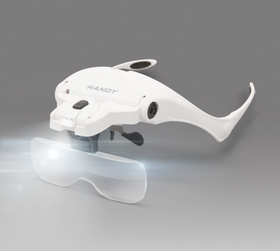 Banderolă de cap pentru lucru, cu marire lupa, LED, ochelari pe dioptrii - 0