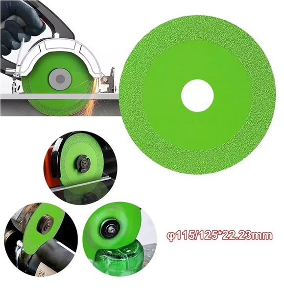 Disc diamantat pentru flex, de taiat sticla, cristal, ceramice, 125mm x 22.2 mm