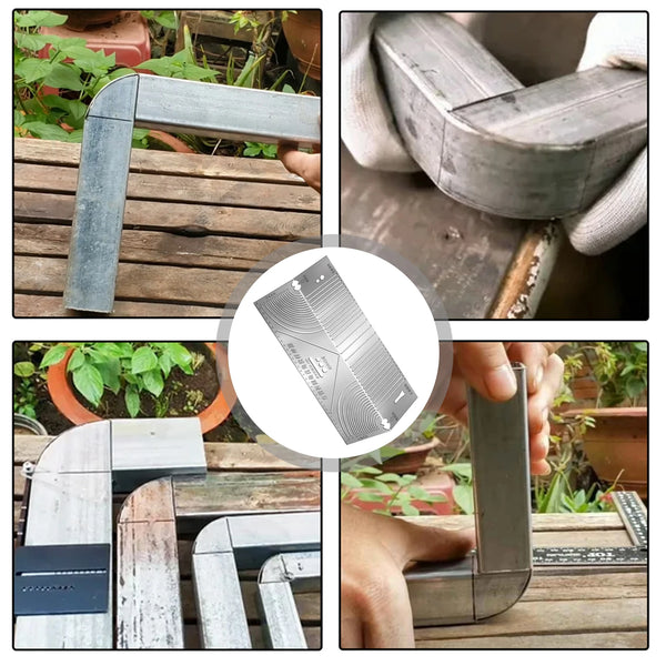 Sablon otel pentru tevi patrate, pt. decupare si sudare curata pe semirotund la unghi 20-80 mm