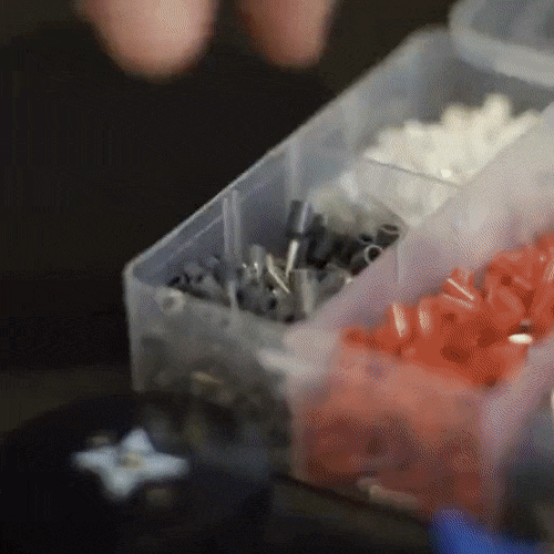 Set cleste sertizare fire, cu papuci de dimensiuni diferite, pini terminali conductor MYF