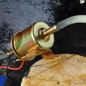 Pompa de combustibil si lichide cu mufa de furtun la capete, 12V (CALITATE INALTA) - 0