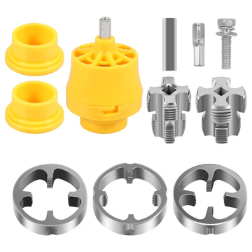 Set de filiere, filetare tevi PPR 1”, 1/2”, 3/4”, bormasina, interior + exterior