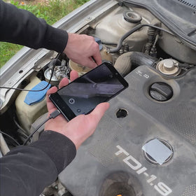 Camera endoscopica portabila pentru telefon, cu LED - 0