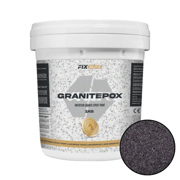 Vopsea, șapă epoxidica cu imitatie de granit, GRANITEPOX™, 1 kg, ANTRACIT