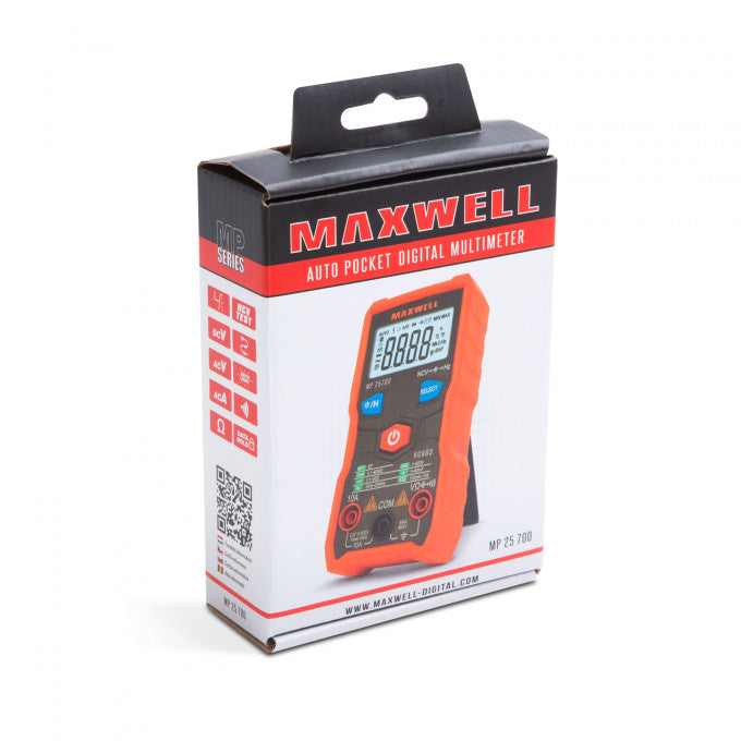 Multimetru automat de buzunar - detectie tensiune fara contact - display mare - cu baterie