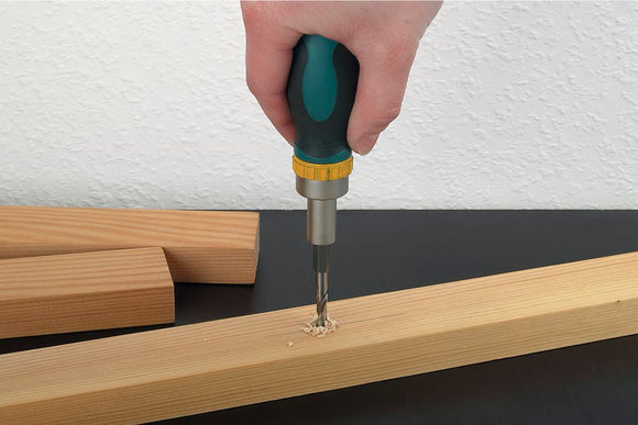 MINISURUBELNITA CU CLICHET + 5X BIȚI - WOLFCRAFT 1237000