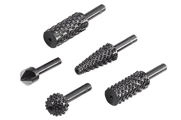 Set 5x freze, pile cu raspel de masina infiletat - WOLFCRAFT 2540000