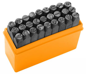 27 de punctatoare, pansoane cu litere 6 mm Tolsen