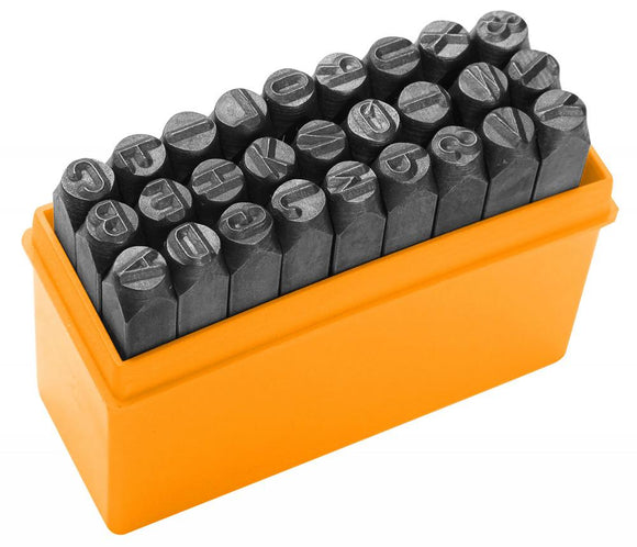 27 de punctatoare, pansoane cu litere 6 mm Tolsen