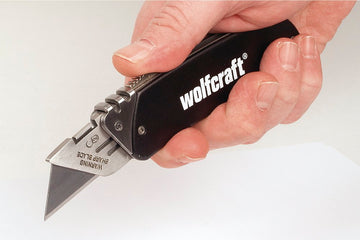 Cutit profesional universal retractabil dur si rezistent  - WOLFCRAFT 4124000 - 0