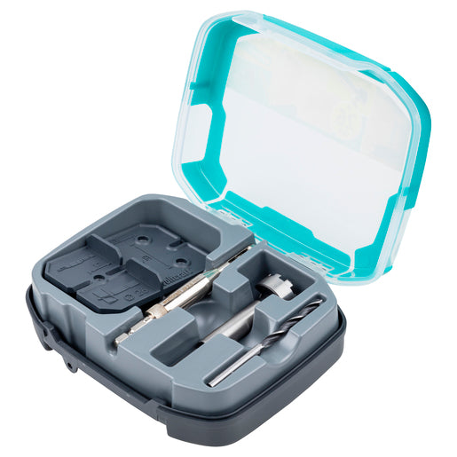 Set sablon de gaurire pt. balamale/fitinguri, Ø 26 mm, 5 piese - Wolfcraft 4655000