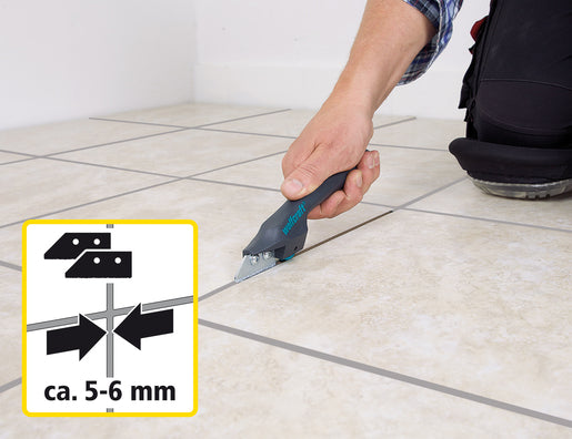 Racleta, cutit pt. curatat rosturi gresie si faianta - Wolfcraft 5570000
