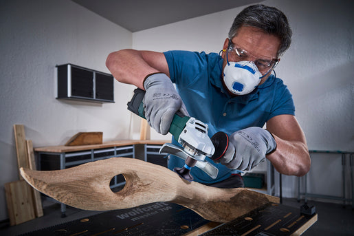 Set platan de slefuire flexibil pt. polizoare unghiulare/flex, cu 3 discuri, Wolfcraft 5607000