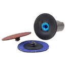 Set platan de slefuire flexibil pt. polizoare unghiulare/flex, cu 3 discuri, Wolfcraft 5607000-4