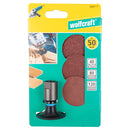 Set platan de slefuire flexibil pt. polizoare unghiulare/flex, cu 3 discuri, Wolfcraft 5607000-3