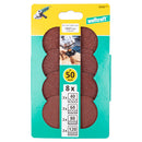 Set 8x discuri de slefuire cu dorn de insurubare, Ø 50 mm - Wolfcraft 5608000-1