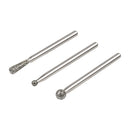Set 3x stifturi diamantate de şlefuit, sferice si conice - Wolfcraft 5988000-1
