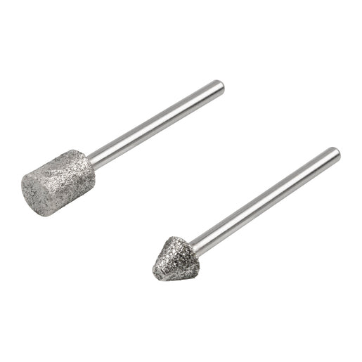 Set 2x stifturi diamantate de slefuit, cilindrică si conica - Wolfcraft 5989000