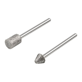 Set 2x stifturi diamantate de slefuit, cilindrică si conica - Wolfcraft 5989000