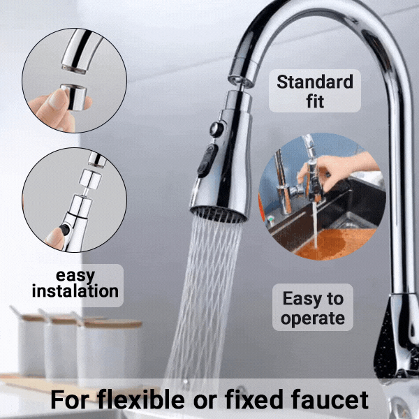 Cap de robinet multifunctional, rotativ (functie normala, dus si oprire buton)