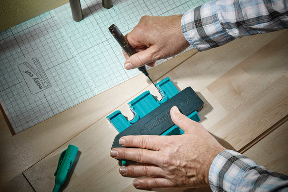 Sablon pentru contur tevi, unghiuri (parchet, gresie, faianta, etc) - WOLFCRAFT 6949000