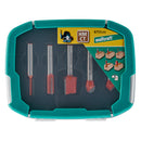 Set 5x freze lemn pt. nuturi, canale - Wolfcraft 8753000 (Oberfreza, masina frezat)-1