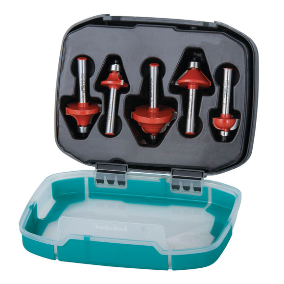 SET 5X FREZE PENTRU LEMN COADA ø 8MM WOLFCRAFT 8754000