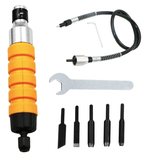 Adaptor de sculptat lemn Complet Pt. Polizor Drept Biax, masina infiletat (DALTA ELECTRICA)