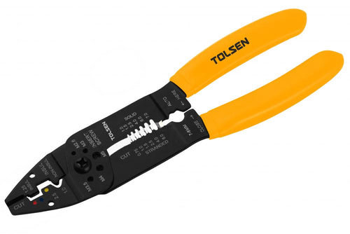 Cleste pentru dezizolare si sertizare cabluri 215 mm Industrial Tolsen
