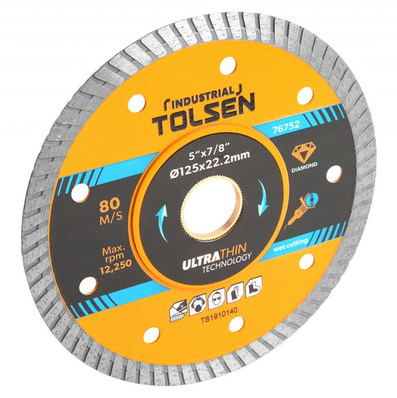 Disc diamantat de taiere continuu, 230 x 22.2 x 1.8 mm, ultr Tolsen