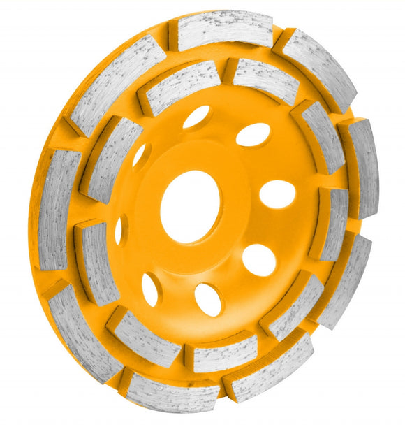 Disc diamantat dublu segmentat 115 mm pentru slefuit Tolsen