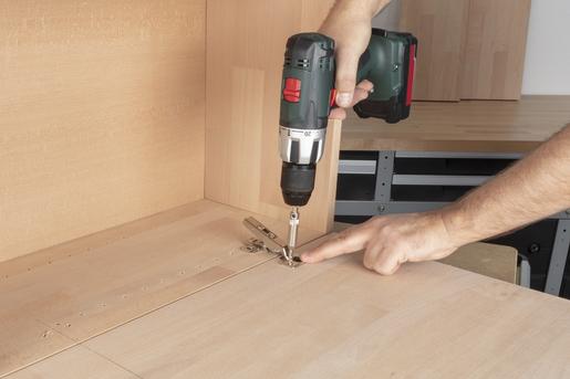 Set sablon de gaurire pt. balamale/fitinguri, Ø 35 mm, 5 piese - Wolfcraft 4656000