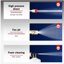 Set pistol presiune cu jet de apa portabil, pe acumulator, baterie 21V (spumare, 2 jeturi)-5