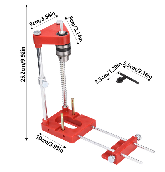 Sistem de sablonare si ghidare gauri de precizie, pentru masina gaurit, bormasina