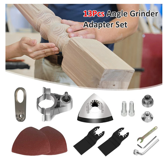 Adaptor pentru flex, kit de conversie multifunctional, cap de taiere si slefuire prin vibratie