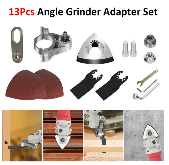 Adaptor pentru flex, kit de conversie multifunctional, cap de taiere si slefuire prin vibratie