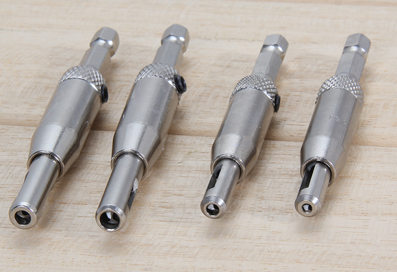 Set 4 burghie cu autocentrare, ghidare, cu coada hexagonala, bit