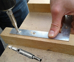 Set 4 burghie cu autocentrare, ghidare, cu coada hexagonala, bit - 0