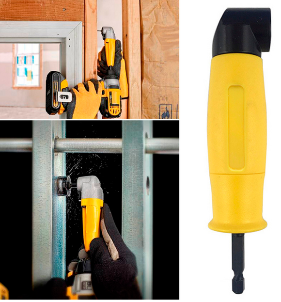 Adaptor Masina gaurit/ bormasina, pt bituri, 90° prindere hexagonala