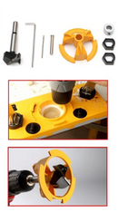 Kit, set profesional, complet, pentru montat balamale, fitinguri mobila-1