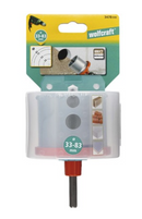 SET 4X carote/ freze diamantate Ø33-83 mm GRESIE, FAIANTA - WOLFCRAFT 3478000-4