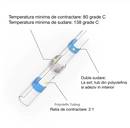 Set x100 Conectori Termocontractibili Impermeabili cu Cositorire Pt. Fire-4