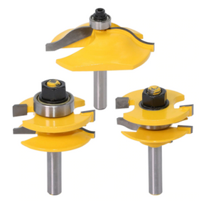 Set 3x Freze Pentru Usi De Dulap Sau Fete Sertare - Coada 8mm (Profil-Contraprofil) tablie - 0