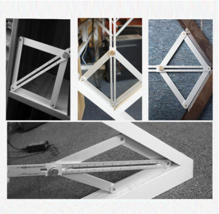 Raportor Universal Reglabil Tip Rigla 380mm Aluminiu - Masurare Unghiuri