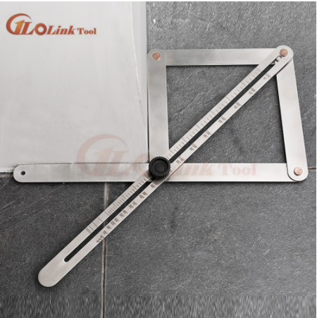 Raportor Universal Reglabil Tip Rigla 380mm Aluminiu - Masurare Unghiuri