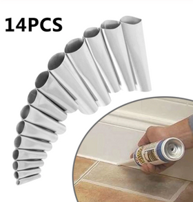 Set 14x Duze Pentru Aplicat/Intins Silicon - Otel Inoxidabil