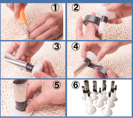 Set 14x Duze Pentru Aplicat/Intins Silicon - Otel Inoxidabil