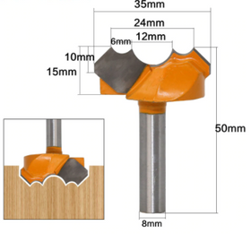 FREZA CU CERCURI DUBLE TIP "DRAGONBALL" - FREZA MARE