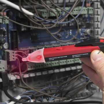 Detector de Tensiune Cu ILUMINARE Tip Pix/Creion Fara Contact Direct cu Beep - 0