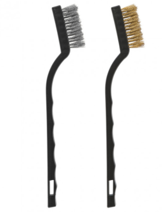 Set 3x Perii de metal (din otel, alama si nylon)
